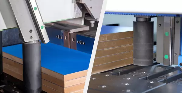 <b>Liner guide side aligner</b><br/>Transmits along the linear guide, which ensures a stable running. More accurate in positioning and saving time