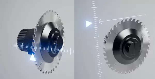 <b>Scoring Saw Adjustment</b><br/>To realize parametric adjustment on movement of scoring blades without stopping machine.