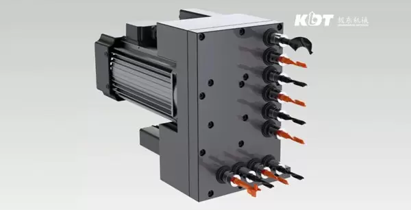 <b>10V Drill Set</b><br/>10V drill unit with optimized layout for higher precision, improved simultaneous drilling capability, and greater drilling efficiency
