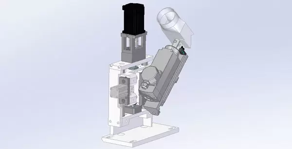 <b>Servo chamfering mechanism</b><br/>Servo control allows for one-click switching between different sheet heights, ensuring precise edge rounding.