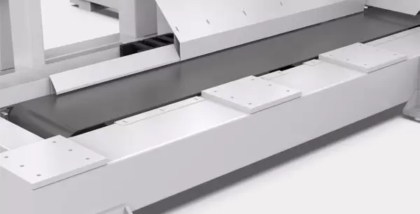 <b>Belt conveyor dust collection</b><br/>centralized remove all dust which fall into machine.