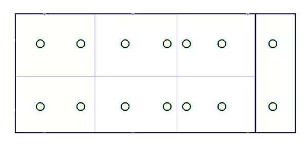 <b>Mesa partition</b><br/>Seven partition vacuum adsorption table, the suction distribution is more uniform, and the small plate is not easy to deviate