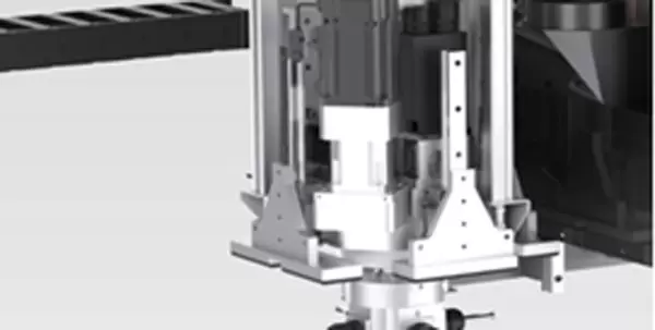 <b>Left side:9Kw spindle(with C axis)</b><br/>Install aggregator (two sides standard and four sides optional),realize four side routering
