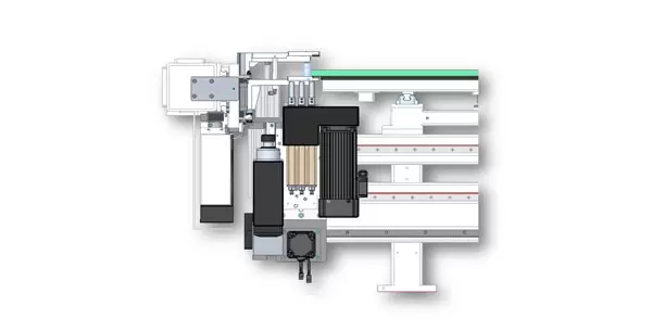<b>Drilling area optimized</b><br/>The drilling head is fully covered, improving efficiency.