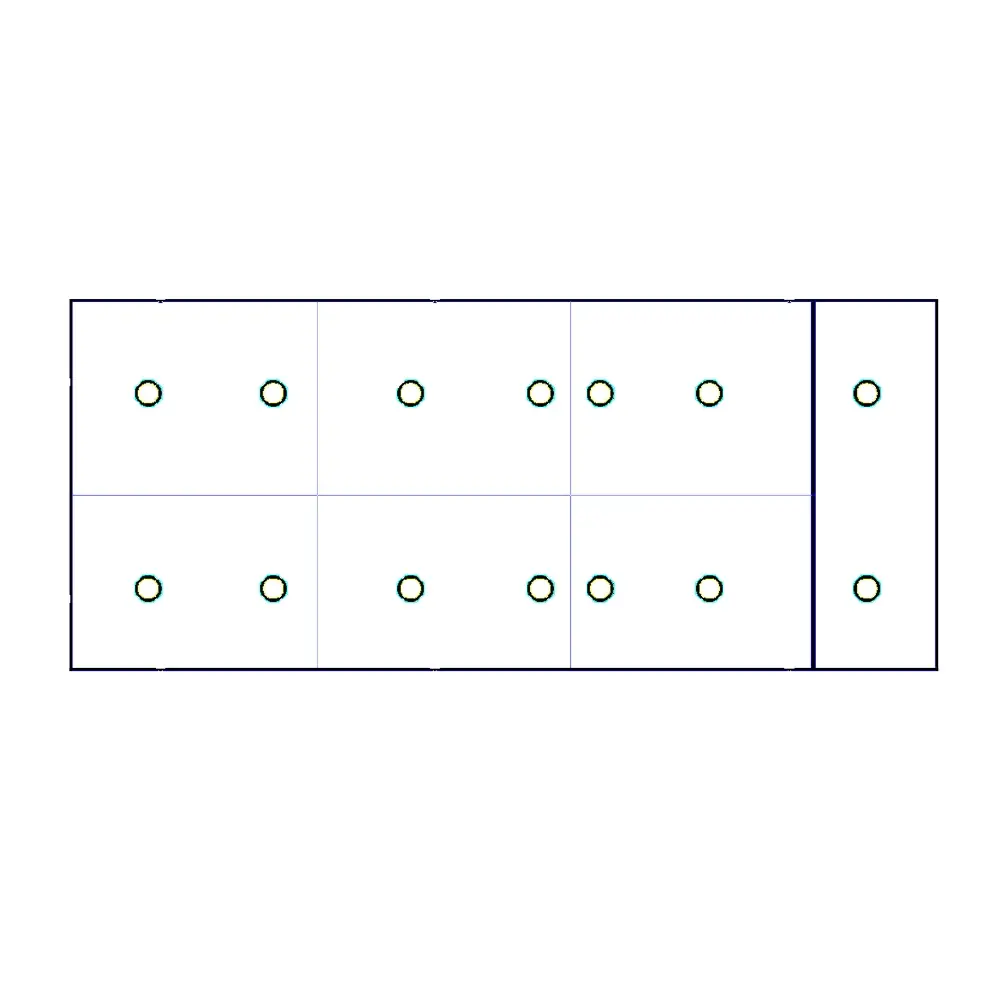 <b>Mesa partition</b><br/>Seven partition vacuum adsorption table,the suction distribution is more uniform,and the small plate is not easy to deviate.