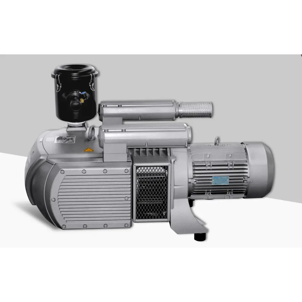 <b>Becker Vacuum Pump</b><br/>Dry air-cooled Becker pump with 244m³/ H capacity which ensures strong vacuum suction and prevents small board deviation.2 pcs of vacuum pump equiped for cnc with large table to ensure for stronger vacuum suction.