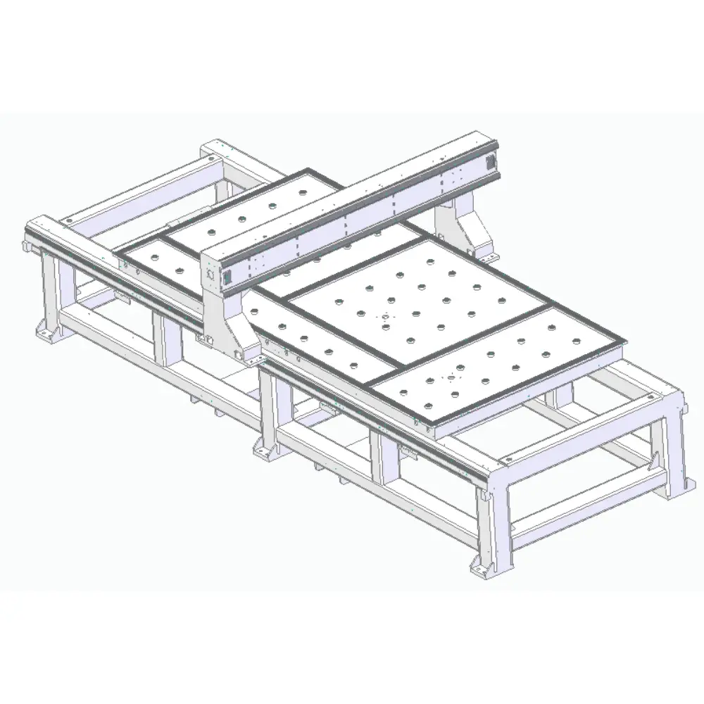 <b>Vacuum chanmber,Rigid frame</b><br/>The machine frame with annealing treatment ensures stable and reliable running;Specified vacuum tables guarantee stronger absorption.